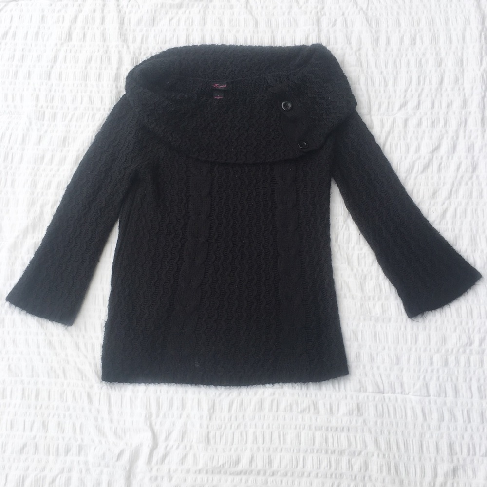 Torrid Knit Turtleneck Sweater Black Sz 1X